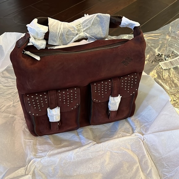 Patricia Nash Handbags - Patricia Nash Oiled burnished Suede bag NWT